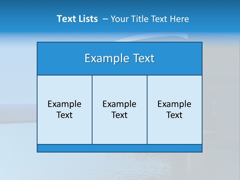 Sea Light Pool PowerPoint Template