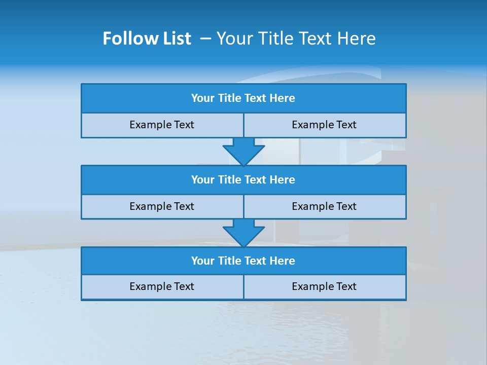 Sea Light Pool PowerPoint Template