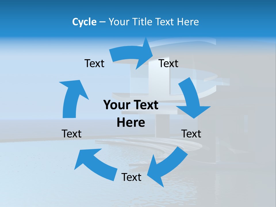 Sea Light Pool PowerPoint Template
