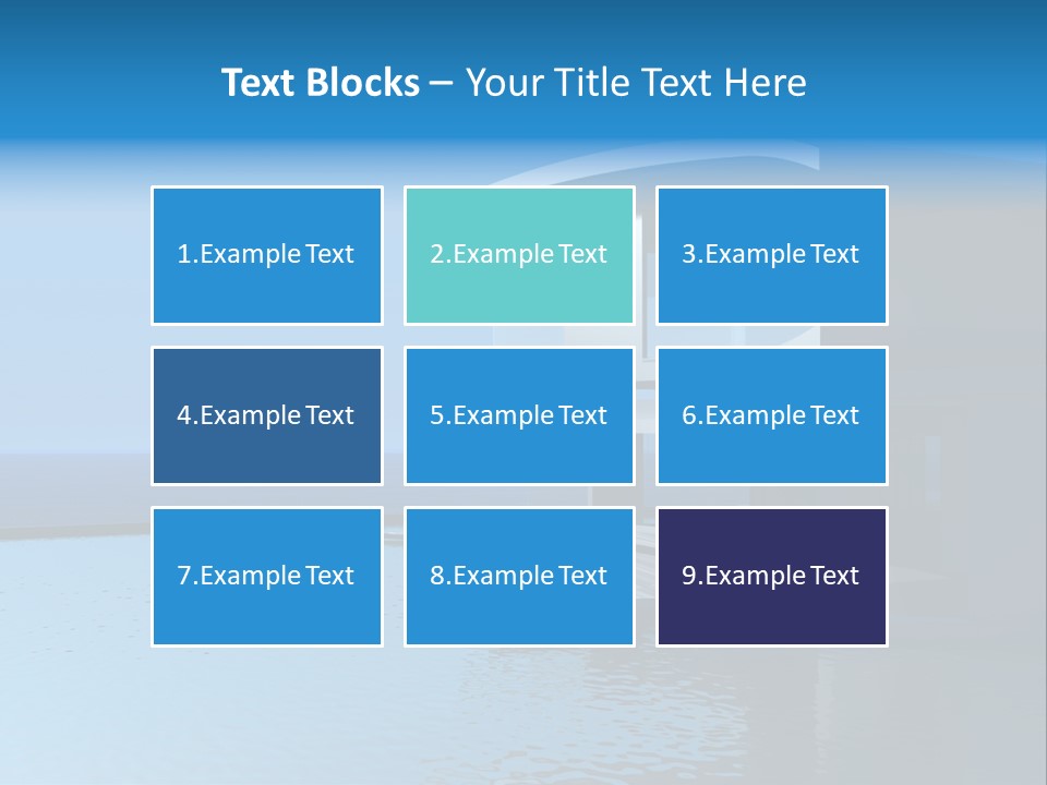 Sea Light Pool PowerPoint Template