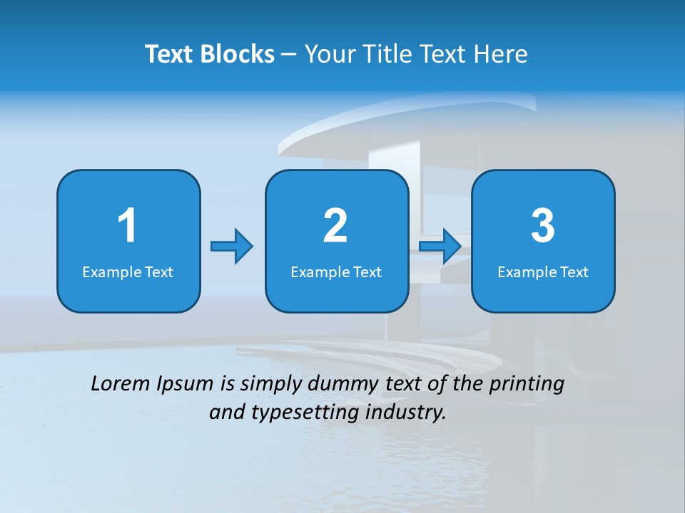 Sea Light Pool PowerPoint Template