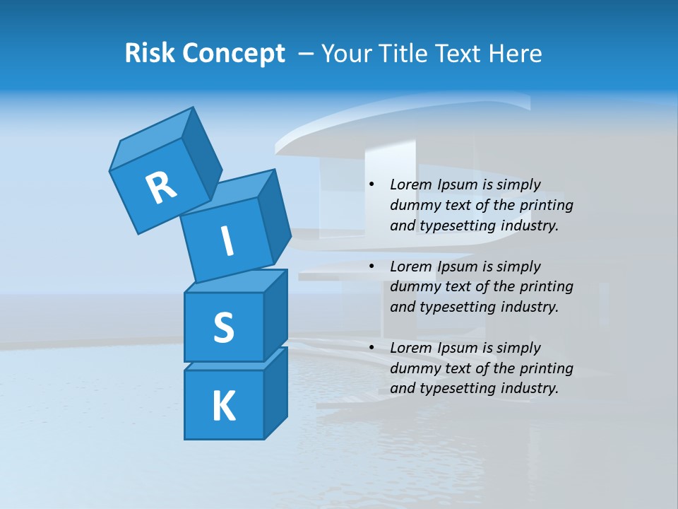 Sea Light Pool PowerPoint Template