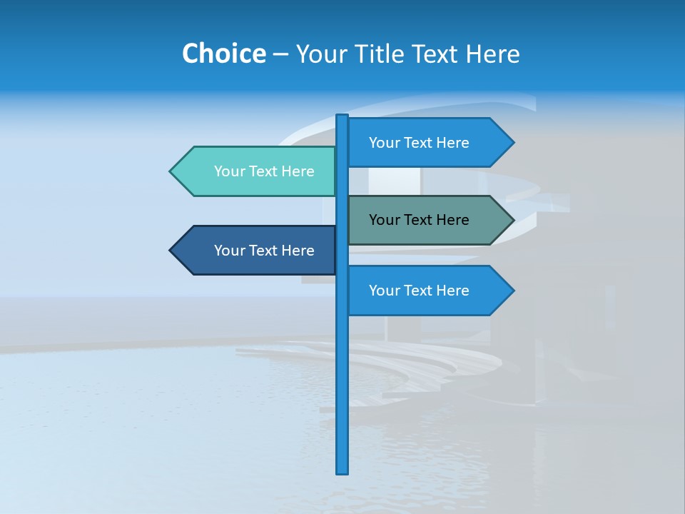 Sea Light Pool PowerPoint Template
