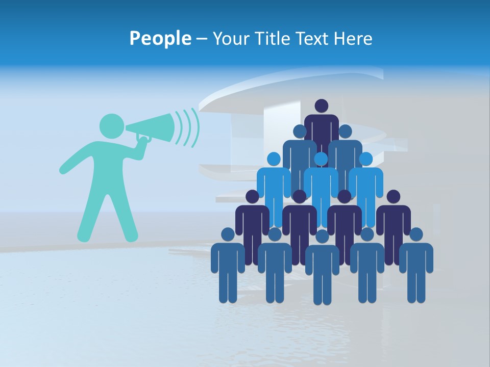 Sea Light Pool PowerPoint Template