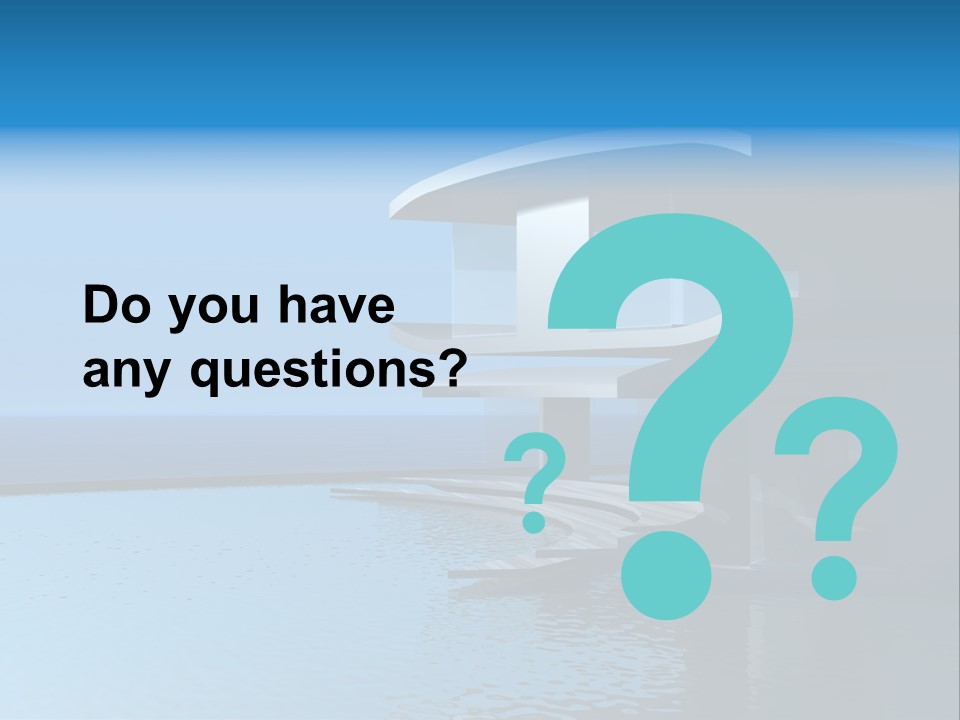 Sea Light Pool PowerPoint Template