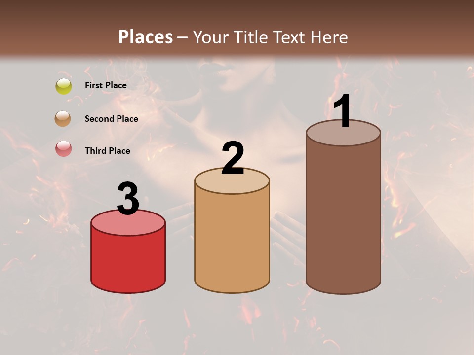 Skin Woman Vertical PowerPoint Template