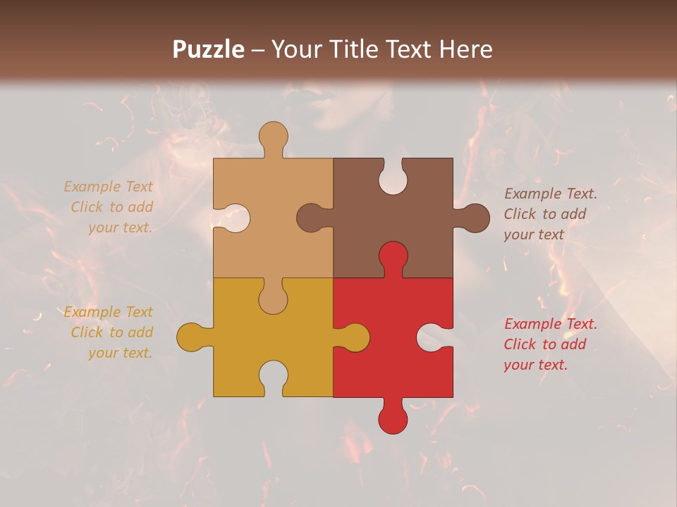 Skin Woman Vertical PowerPoint Template