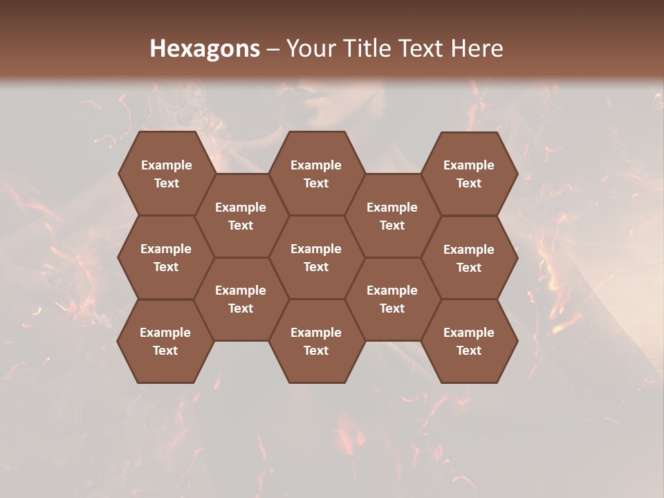 Skin Woman Vertical PowerPoint Template