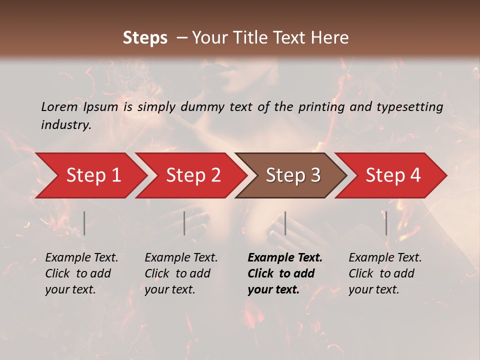 Skin Woman Vertical PowerPoint Template