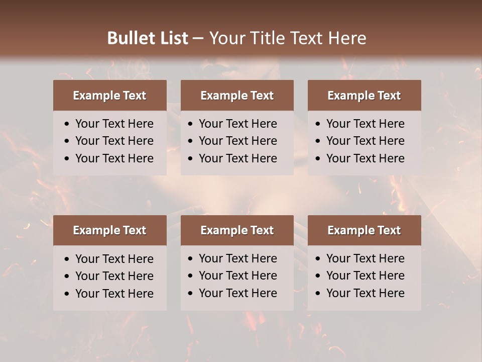 Skin Woman Vertical PowerPoint Template