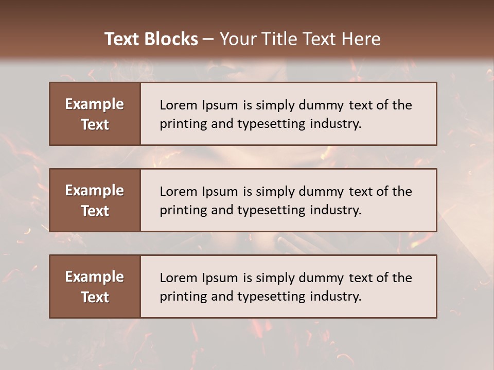 Skin Woman Vertical PowerPoint Template