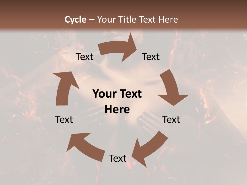Skin Woman Vertical PowerPoint Template