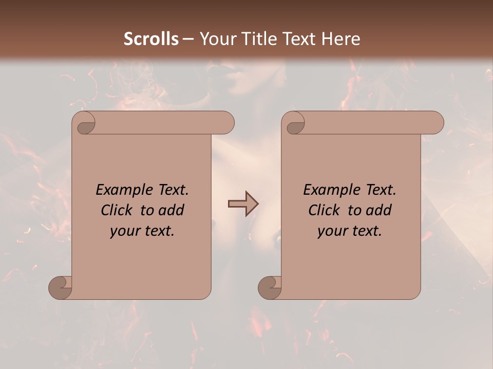 Skin Woman Vertical PowerPoint Template