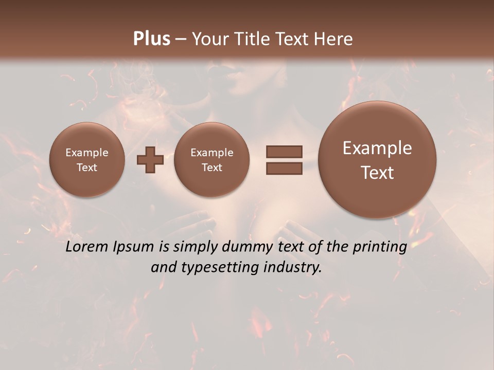 Skin Woman Vertical PowerPoint Template