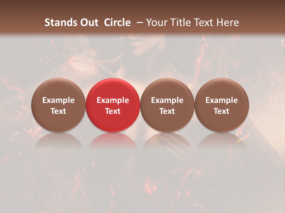 Skin Woman Vertical PowerPoint Template