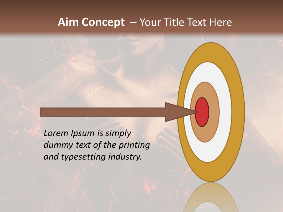 Skin Woman Vertical PowerPoint Template