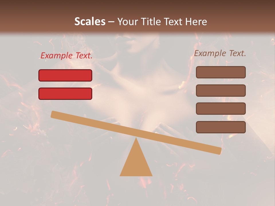 Skin Woman Vertical PowerPoint Template