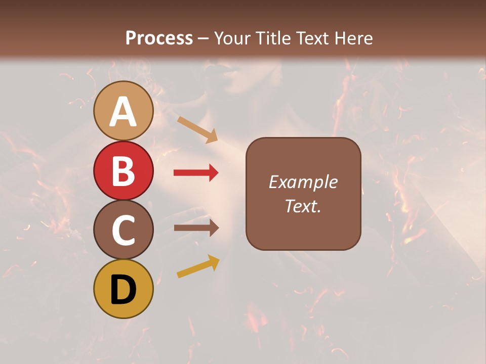 Skin Woman Vertical PowerPoint Template