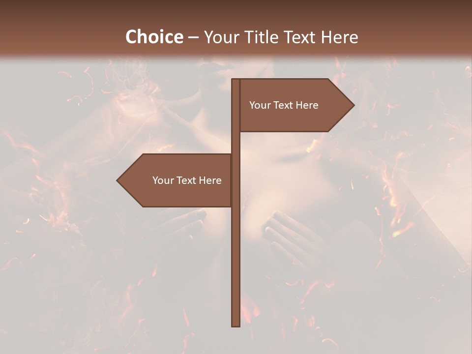 Skin Woman Vertical PowerPoint Template