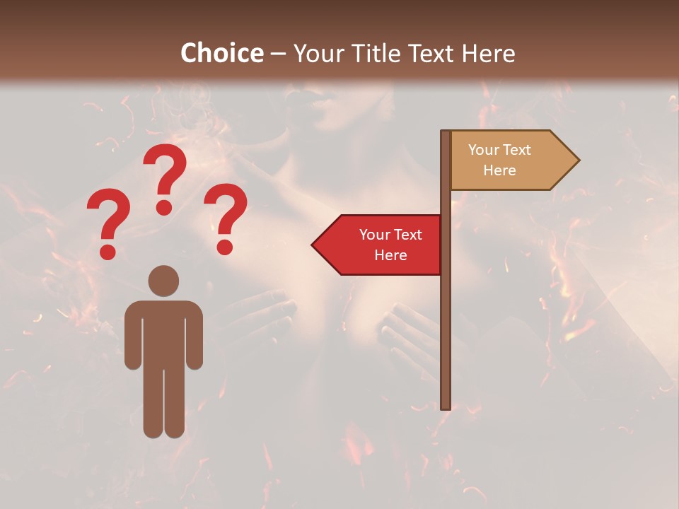 Skin Woman Vertical PowerPoint Template