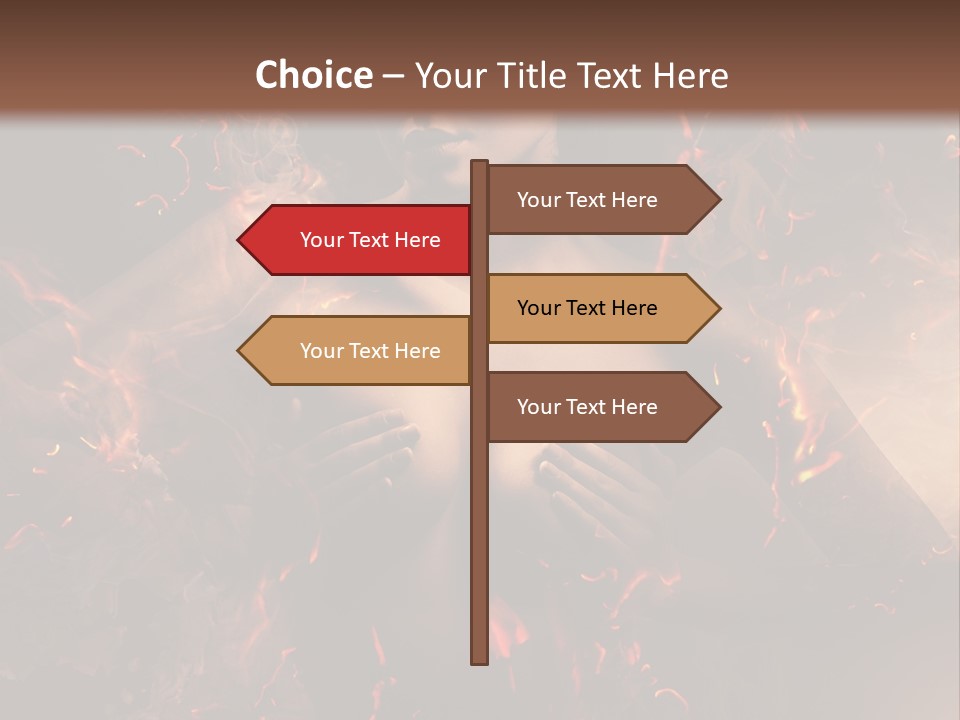 Skin Woman Vertical PowerPoint Template