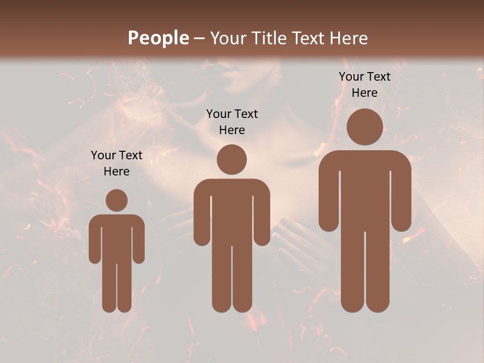 Skin Woman Vertical PowerPoint Template