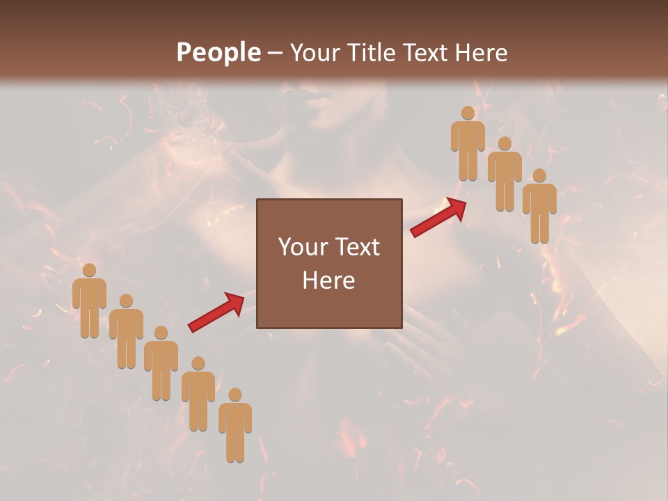 Skin Woman Vertical PowerPoint Template