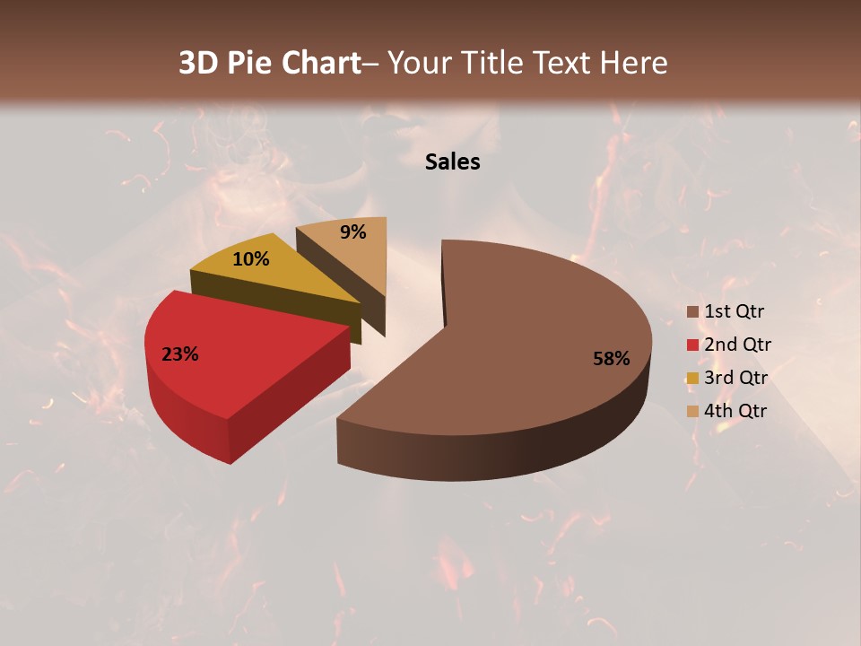 Skin Woman Vertical PowerPoint Template
