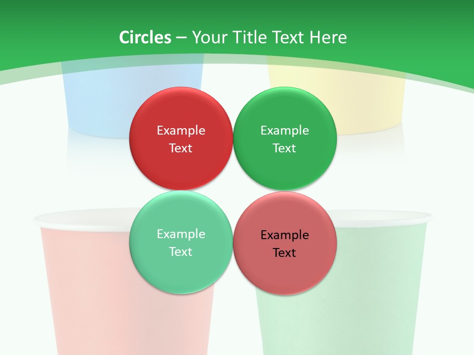 Yellow Disposable Mug PowerPoint Template