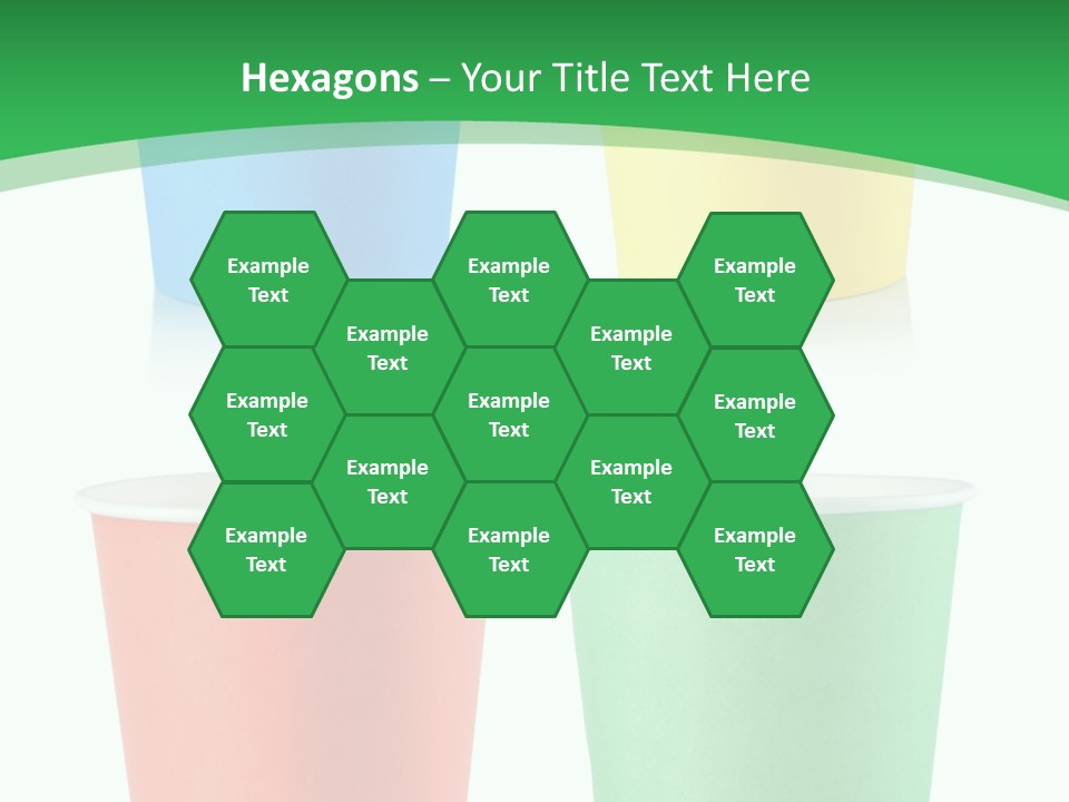 Yellow Disposable Mug PowerPoint Template