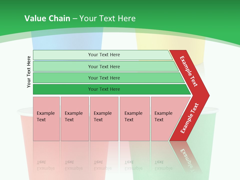 Yellow Disposable Mug PowerPoint Template