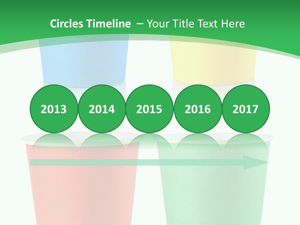 Yellow Disposable Mug PowerPoint Template