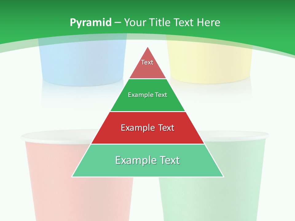 Yellow Disposable Mug PowerPoint Template