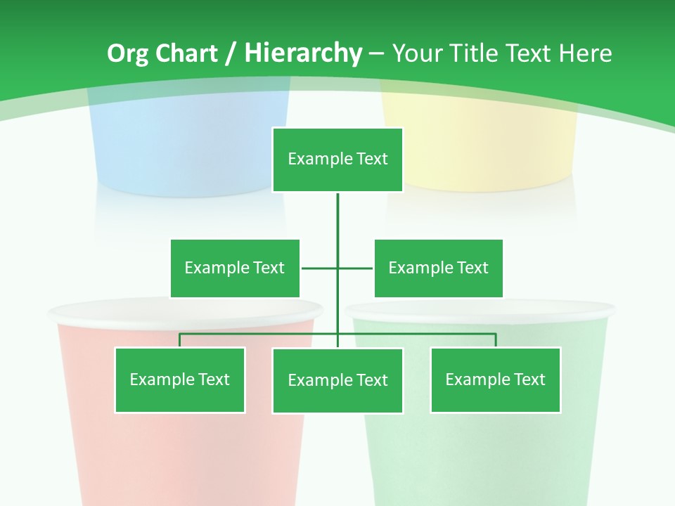 Yellow Disposable Mug PowerPoint Template
