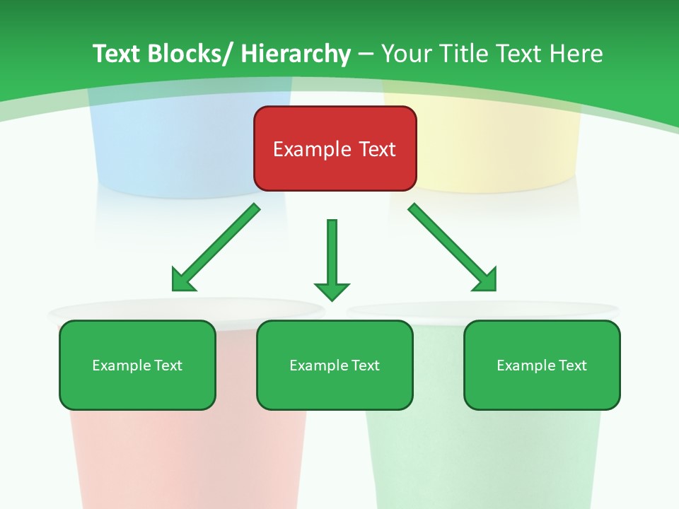 Yellow Disposable Mug PowerPoint Template