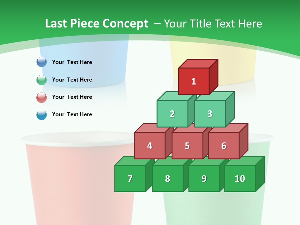 Yellow Disposable Mug PowerPoint Template