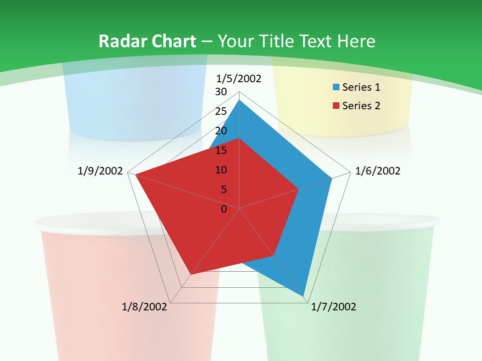 Yellow Disposable Mug PowerPoint Template