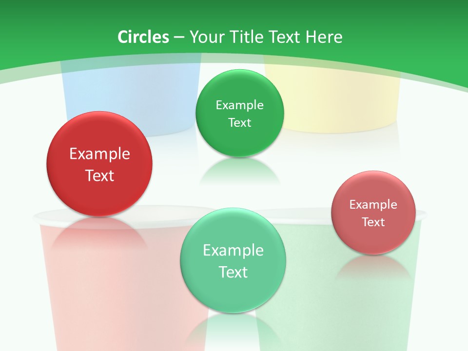 Yellow Disposable Mug PowerPoint Template