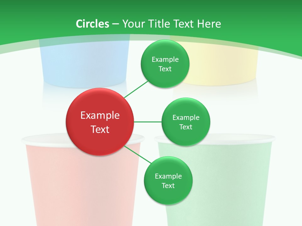 Yellow Disposable Mug PowerPoint Template