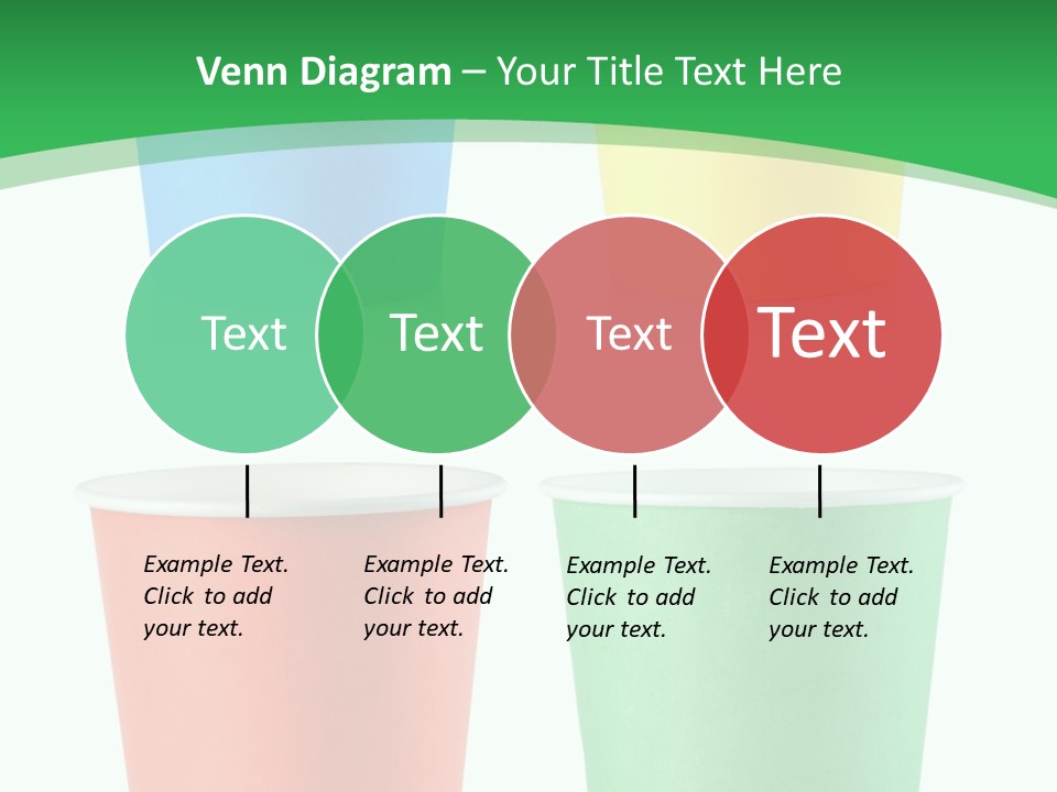 Yellow Disposable Mug PowerPoint Template