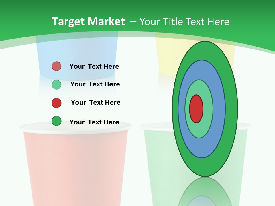 Yellow Disposable Mug PowerPoint Template