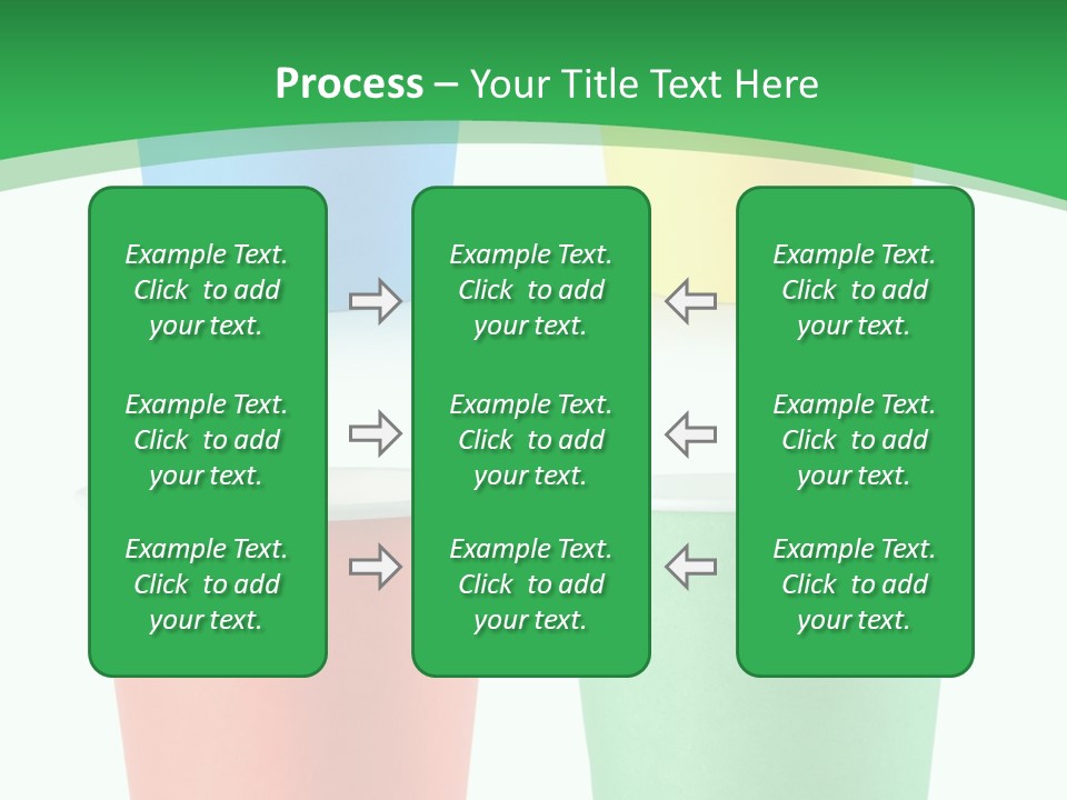 Yellow Disposable Mug PowerPoint Template