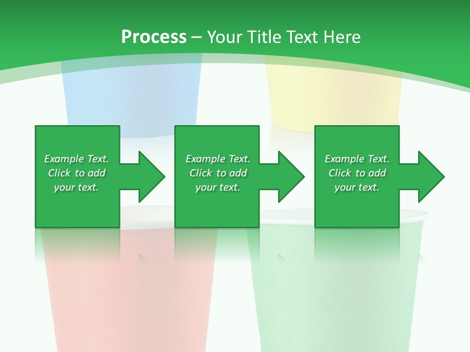 Yellow Disposable Mug PowerPoint Template