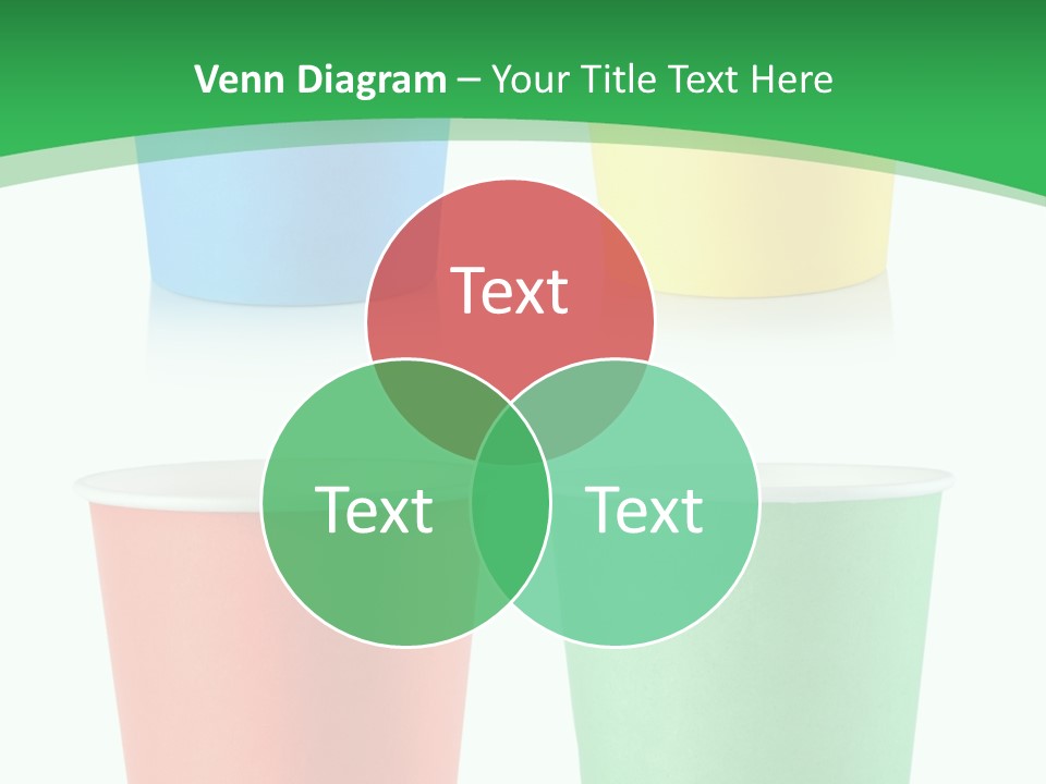 Yellow Disposable Mug PowerPoint Template