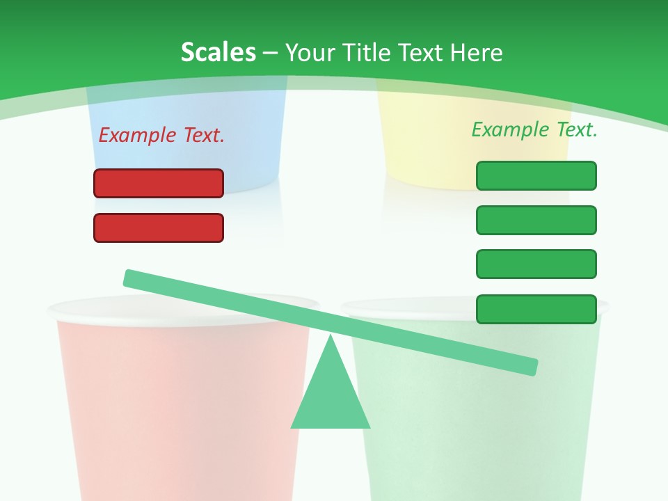 Yellow Disposable Mug PowerPoint Template