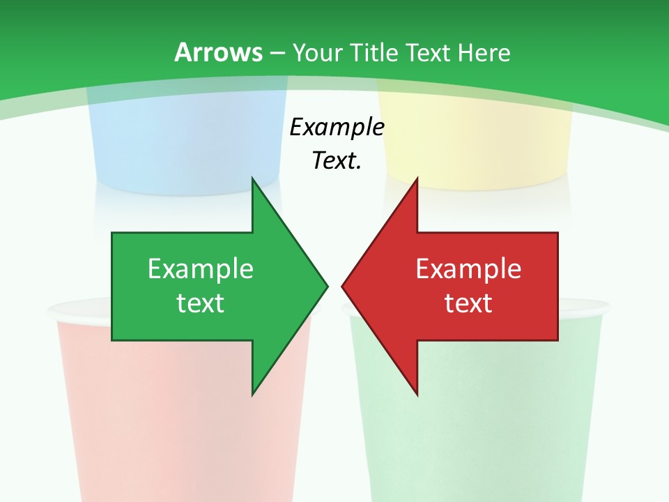 Yellow Disposable Mug PowerPoint Template