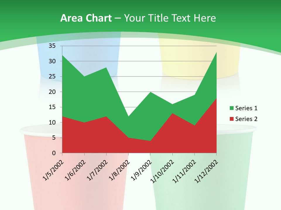Yellow Disposable Mug PowerPoint Template