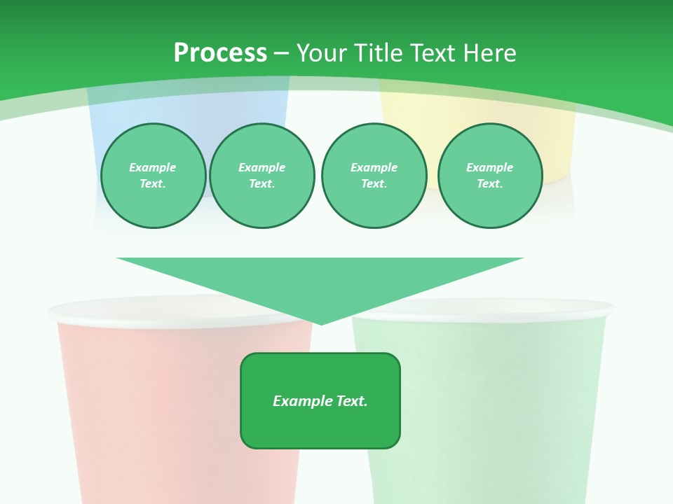 Yellow Disposable Mug PowerPoint Template