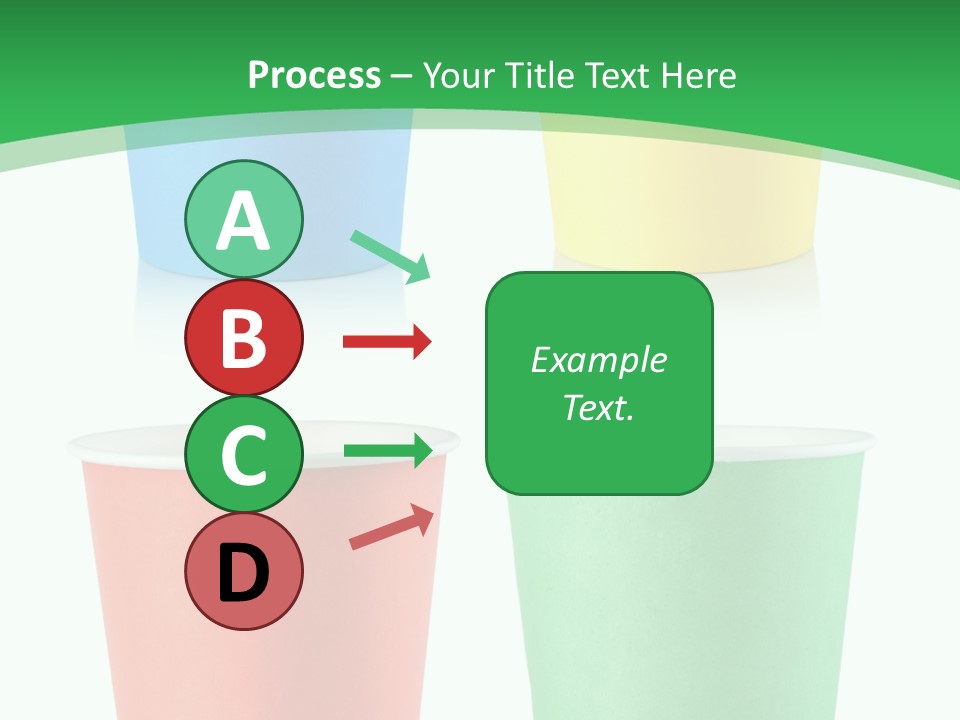 Yellow Disposable Mug PowerPoint Template