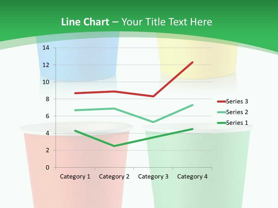 Yellow Disposable Mug PowerPoint Template